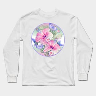 Ombre' Aloha Long Sleeve T-Shirt